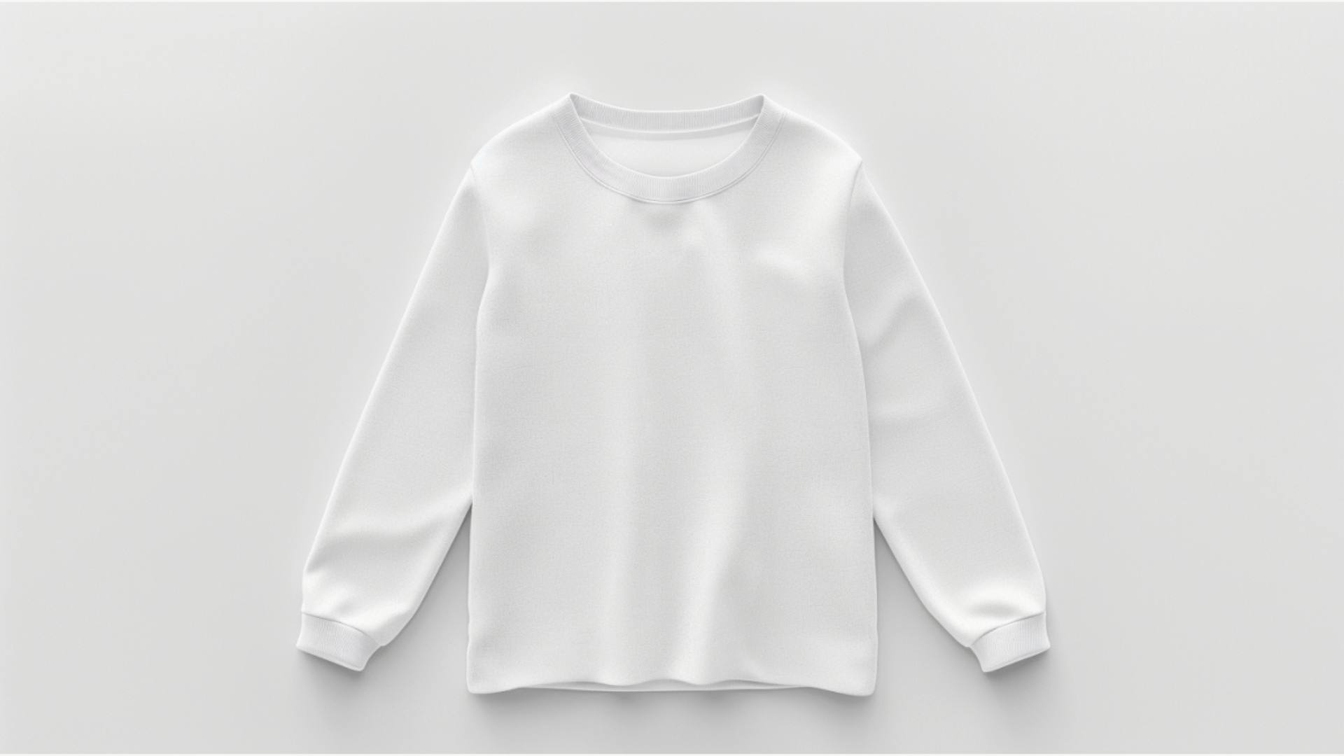 Kaos anak lengan panjang polos berwarna putih