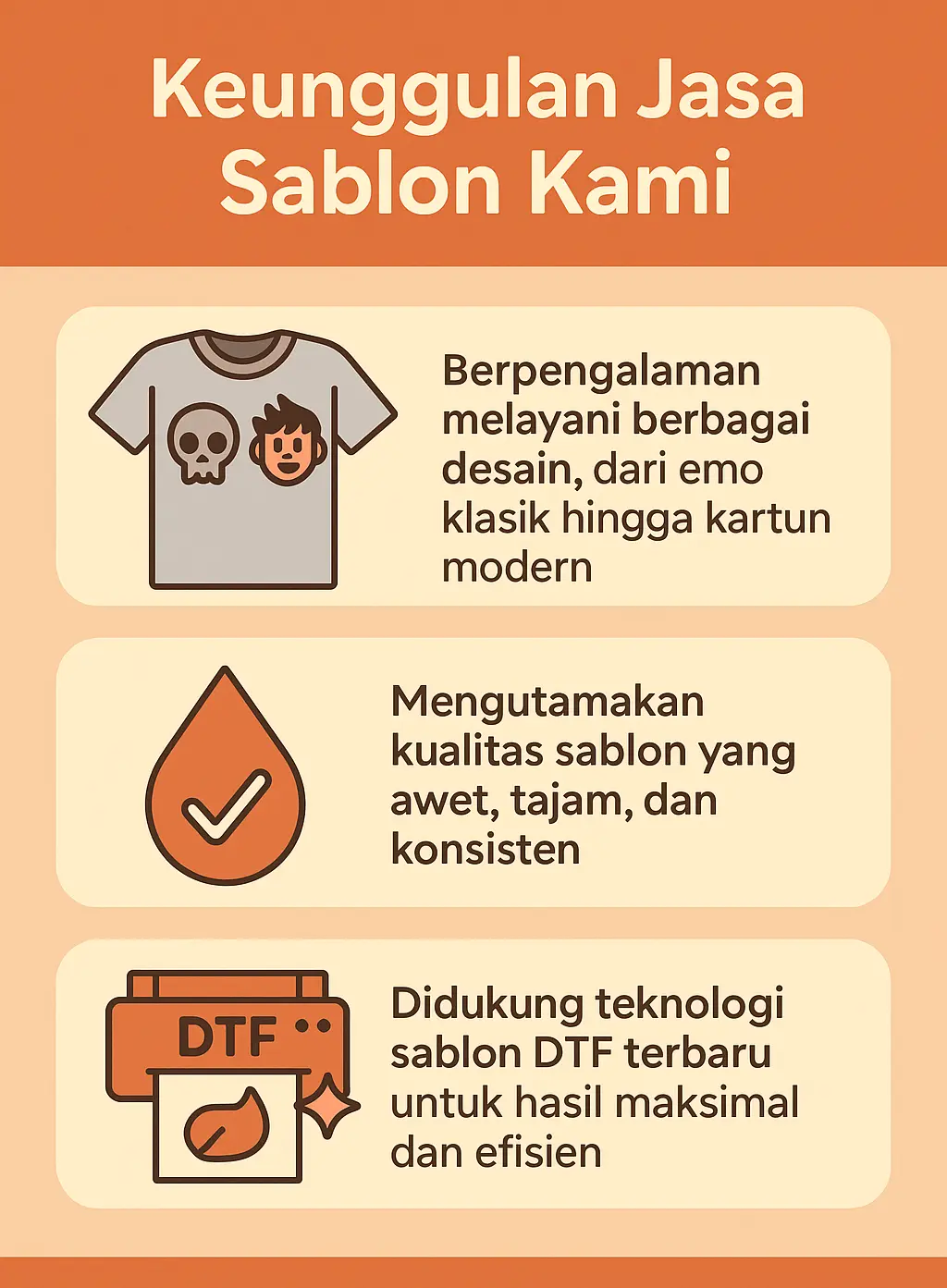Keunggulan jasa sablon kaos DTF Lavithra, dari desain emo hingga teknologi modern, dengan hasil tajam dan tahan lama.