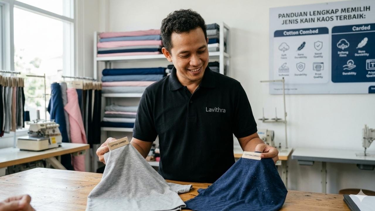 Panduan Lengkap Memilih Jenis Kain Kaos Terbaik: Cotton Combed vs Carded 1 Panduan Lengkap Memilih Jenis Kain Kaos Terbaik Cotton Combed vs Carded - lavithra.com